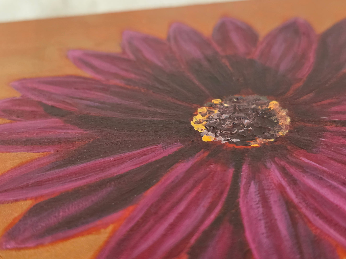 Original Painting – Purple African Daisy, 6 x 6 in.