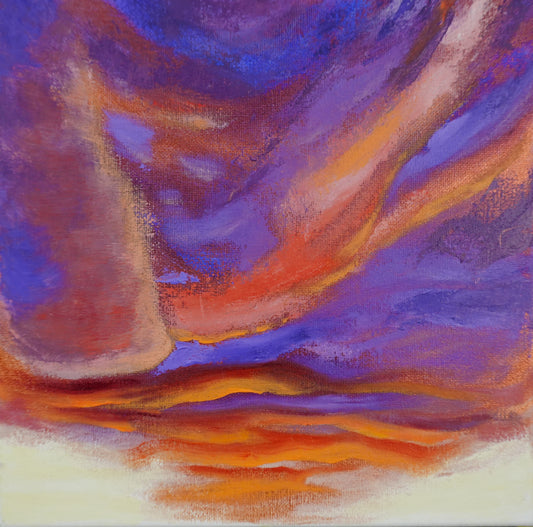 Original Painting – Phoenix Sky Study #8, 10 inches x 10 inches
