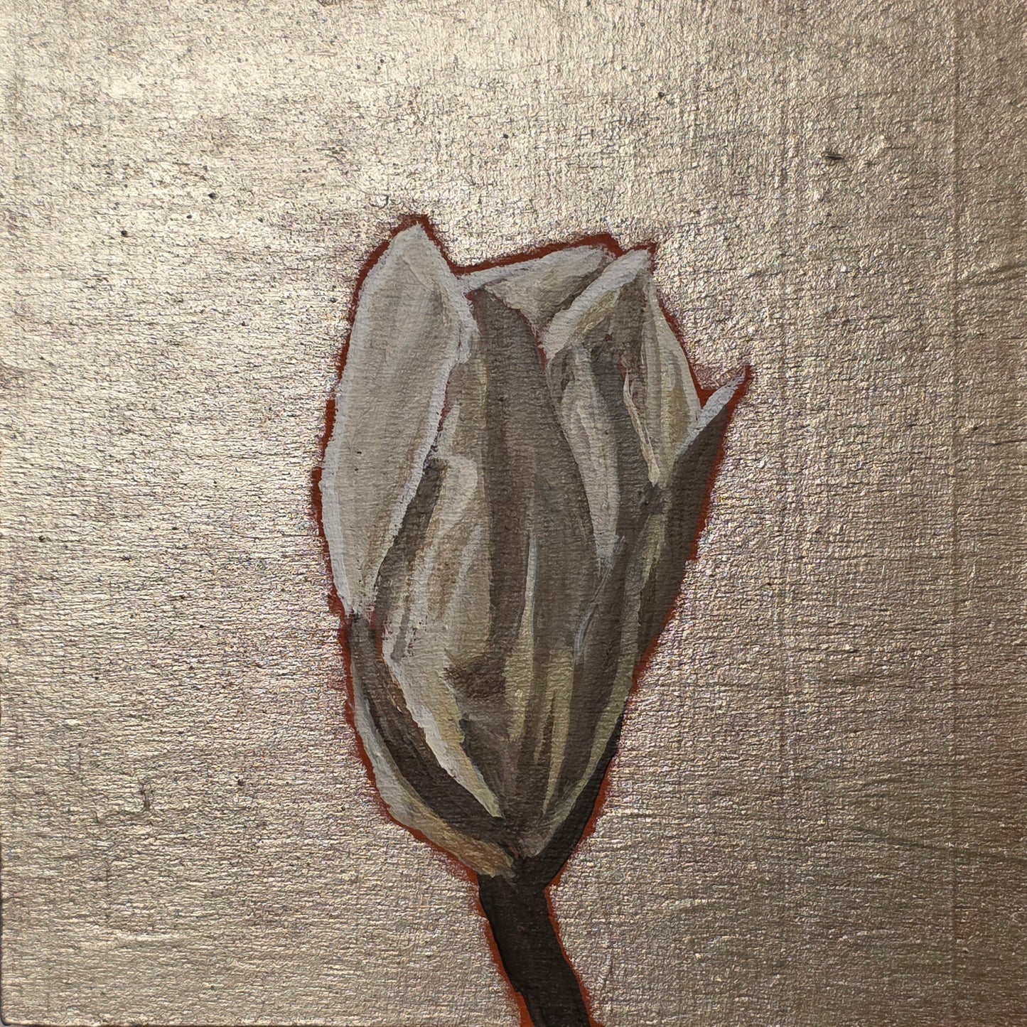 Original Painting – Magnolia #1, 4 inches by 4 inches