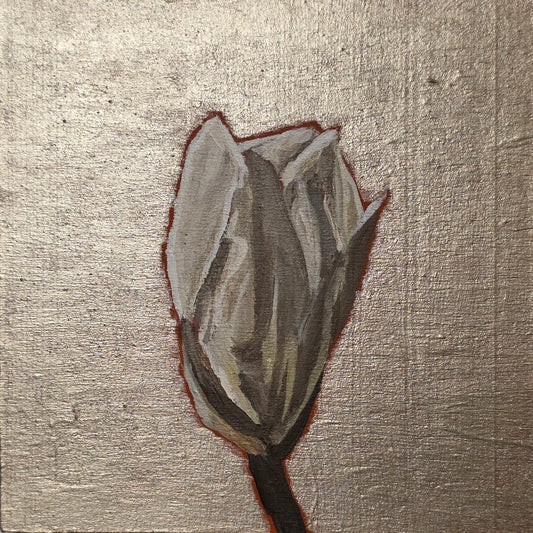 Original Painting – Magnolia #1, 4 inches by 4 inches