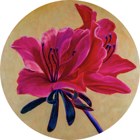 Original Painting – Rhododendron #1, 16 x 16 in.