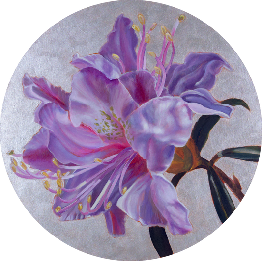Original Painting – Rhododendron #3, 16 x 16 in.