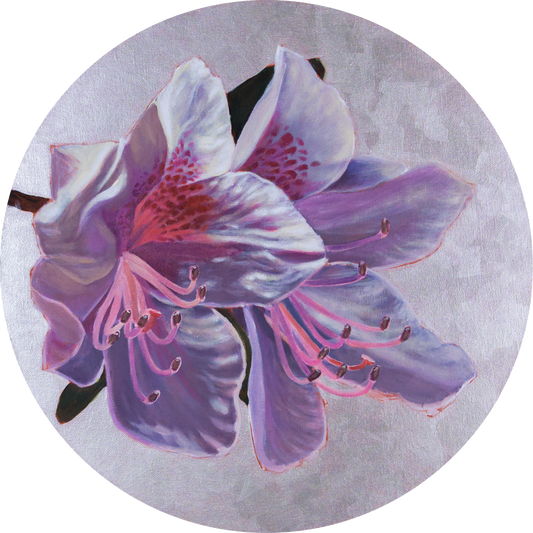 Original Painting – Rhododendron #4, 16 x 16 in.