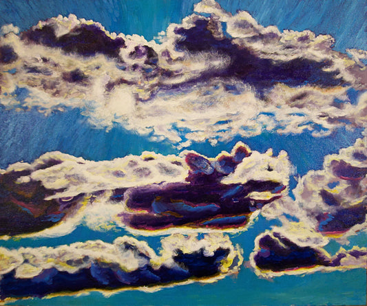 Original Painting – Sunny Clouds, 24 inches x 20 inches